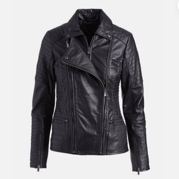 Bod & Christensen Double Zip Leather Moto Jacket